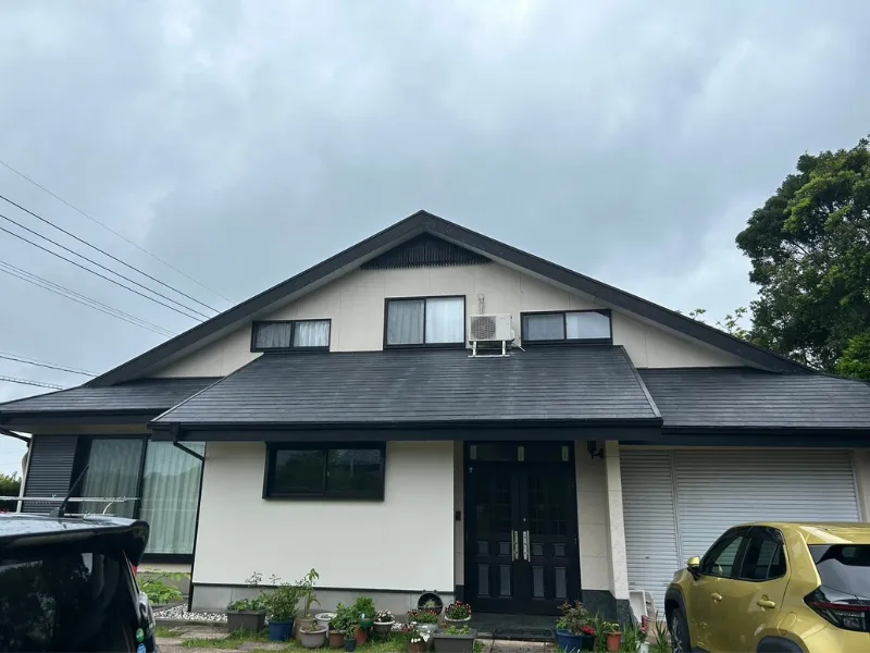 平戸市O様邸の屋根塗装工事前の屋根の状態