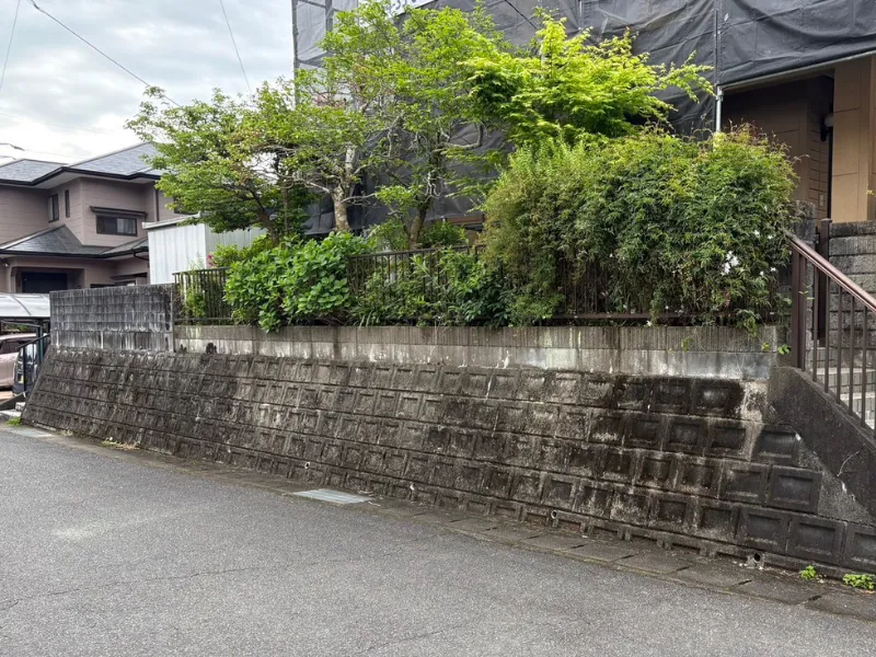 武雄市H様邸の土間洗浄後の状態